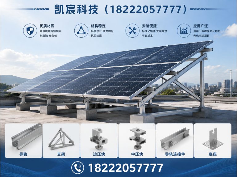 津南区光伏支架展示图